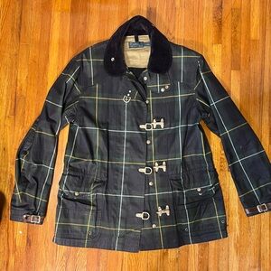 Vintage Men’s Polo Ralph Lauren Fireman Style Waxed Jacket - Large